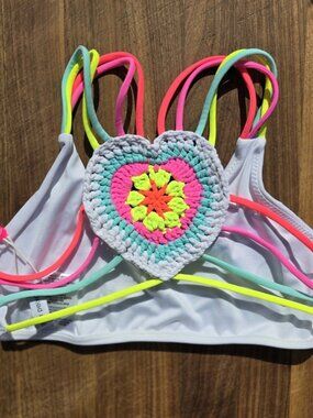 Little Peixoto Mona Knit-Back Bikini Swim Top – Kids 12